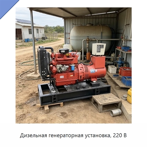 Дизельная генераторная установка, 220 В