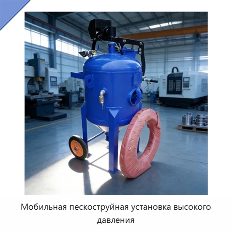 Мобильная пескоструйная установка высокого давления