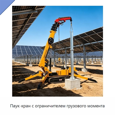 Паук-кран с ограничителем грузового момента