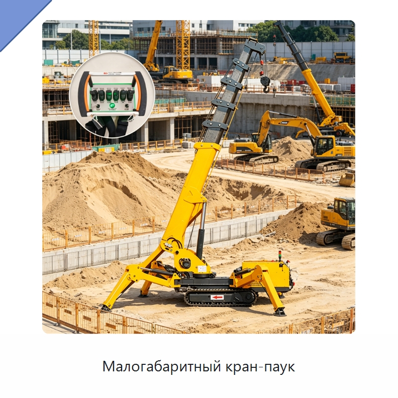 Малогабаритный кран-паук — Краны