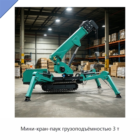 Мини-кран-паук грузоподъёмностью 3 т