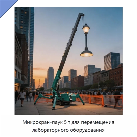Микрокран-паук 5 т для перемещения лабораторного оборудования
