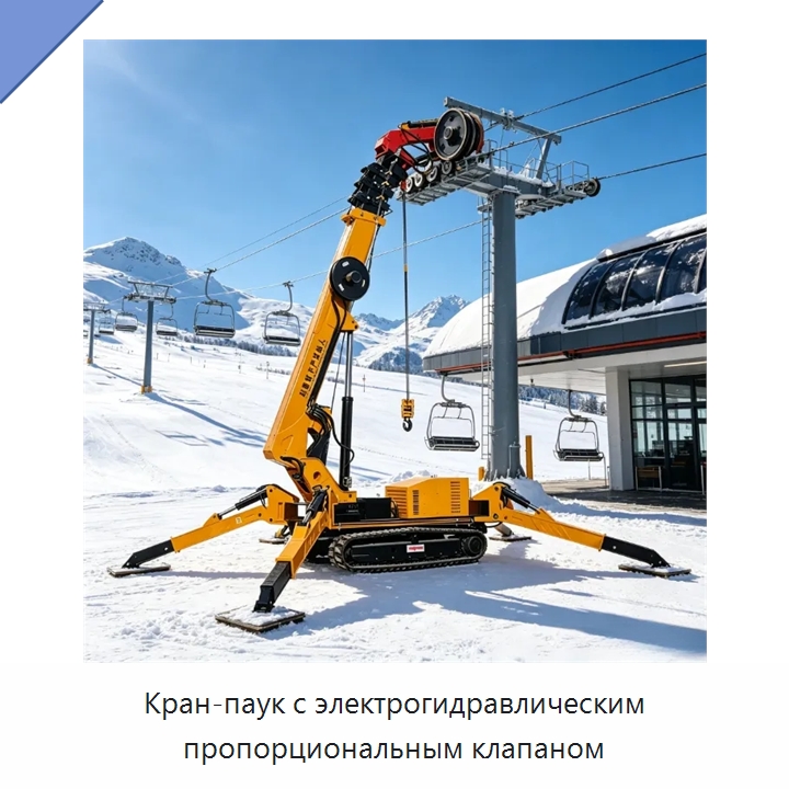 Кран-паук с электрогидравлическим пропорциональным клапаном — Краны