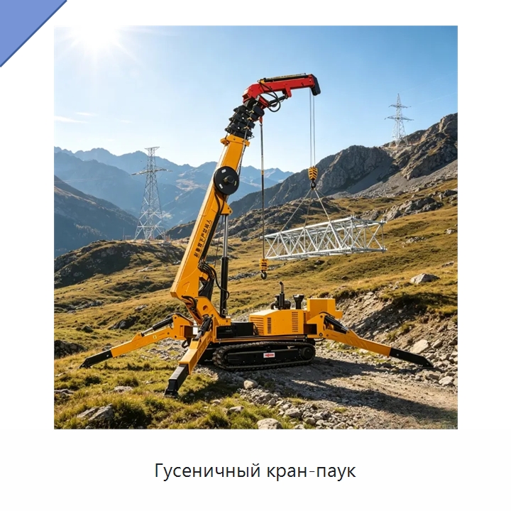 Гусеничный кран-паук — Краны