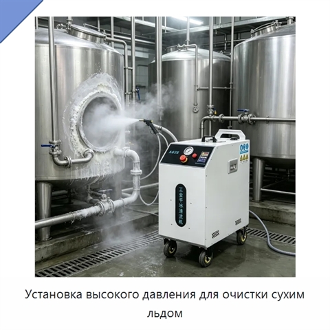 Установка высокого давления для очистки сухим льдом