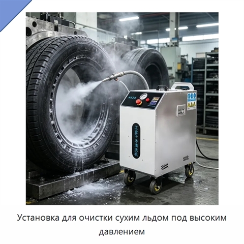 Установка для очистки сухим льдом под высоким давлением