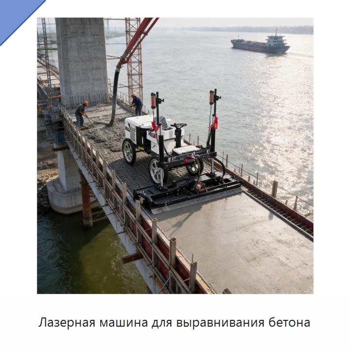 Лазерная машина для выравнивания бетона — Оборудование для работы с бетоном