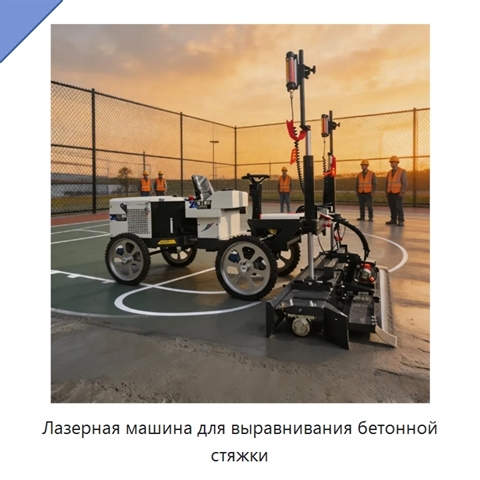 Лазерная машина для выравнивания бетонной стяжки
