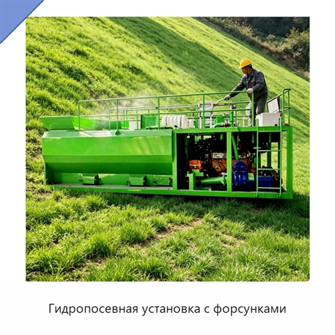Гидропосевная установка с форсунками