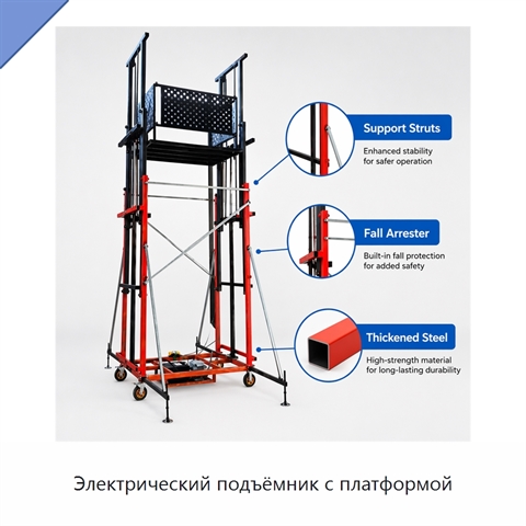 Электрический подъёмник с платформой