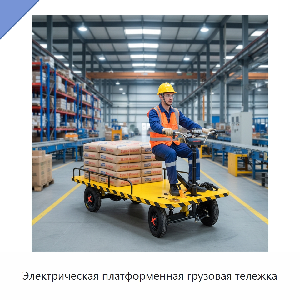 Электрическая платформенная грузовая тележка — Ручные грузовые тележки
