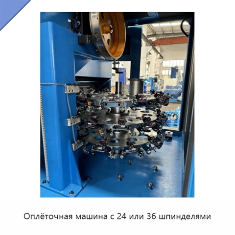 Оплёточная машина с 24 или 36 шпинделями