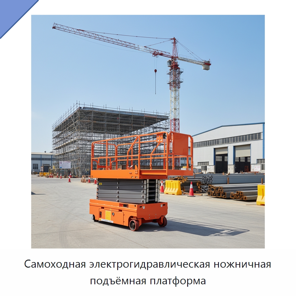 Самоходная электрогидравлическая ножничная подъёмная платформа — Подъемные столы