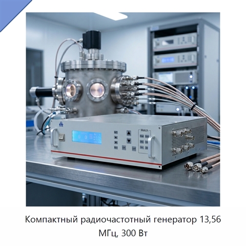 Компактный радиочастотный генератор 13,56 МГц, 300 Вт