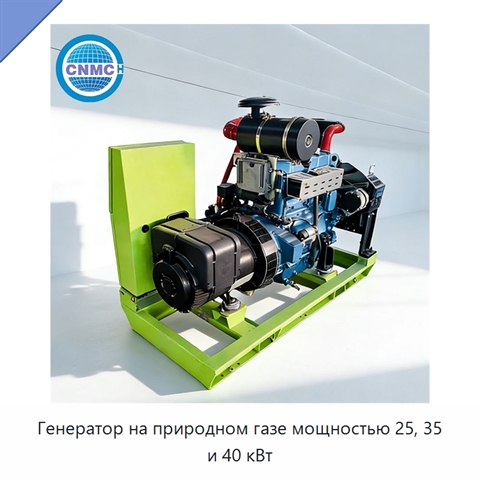 Генератор на природном газе мощностью 25, 35 и 40 кВт