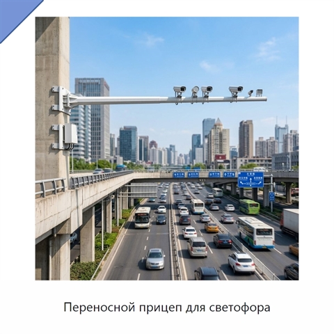 Переносной прицеп для светофора