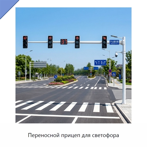 Переносной прицеп для светофора