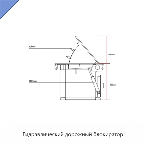 Гидравлический дорожный блокиратор