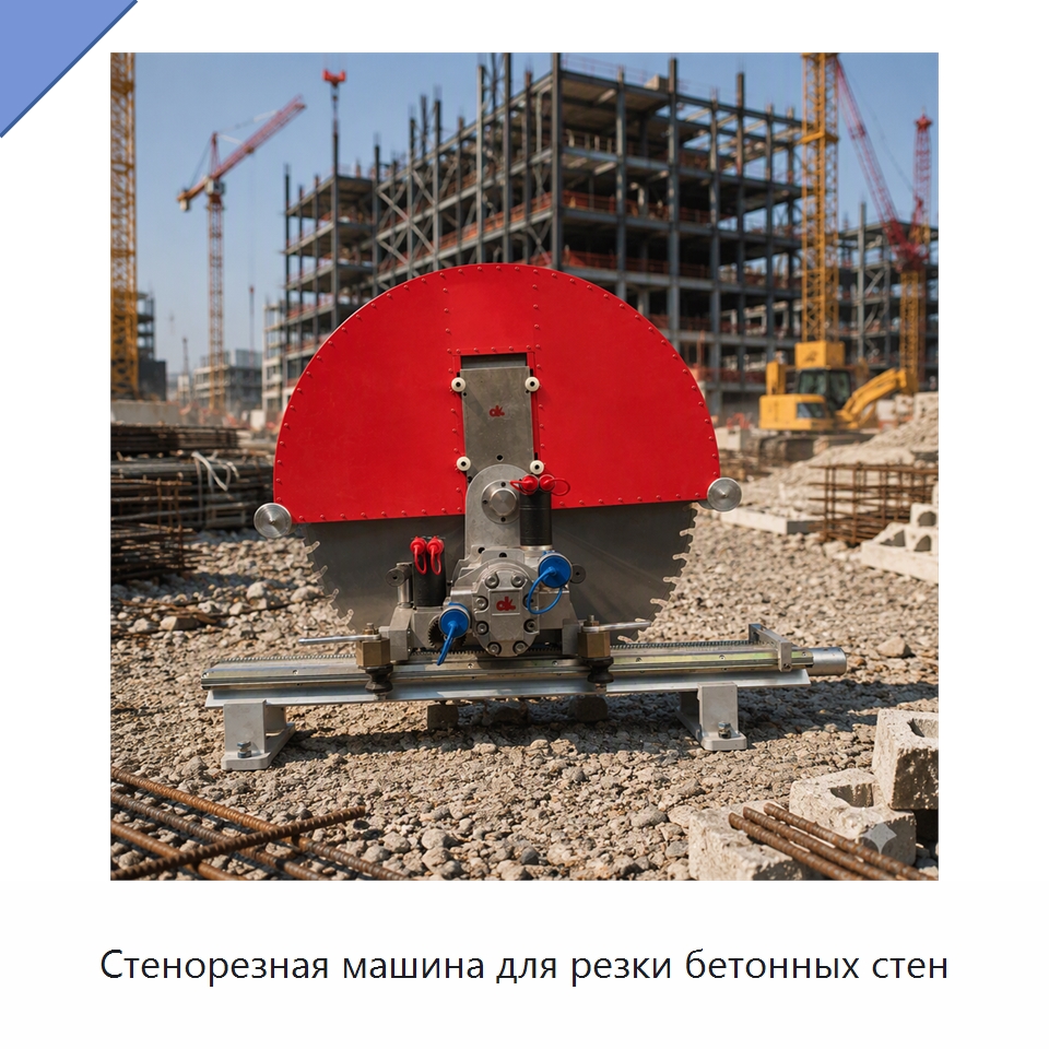 Стенорезная машина для резки бетонных стен — Дорожная техника