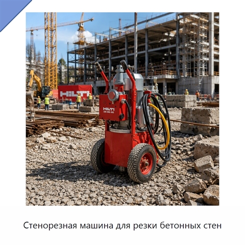 Стенорезная машина для резки бетонных стен