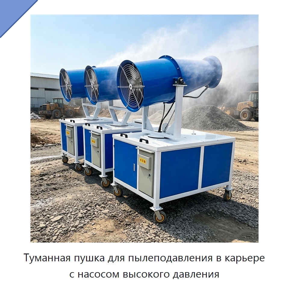 Туманная пушка для пылеподавления в карьере с насосом высокого давления — Сельскохозяйственные опрыскиватели