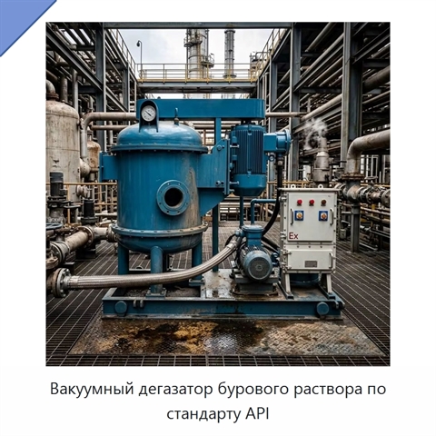 Вакуумный дегазатор бурового раствора по стандарту API