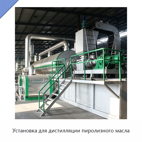 Установка для дистилляции пиролизного масла