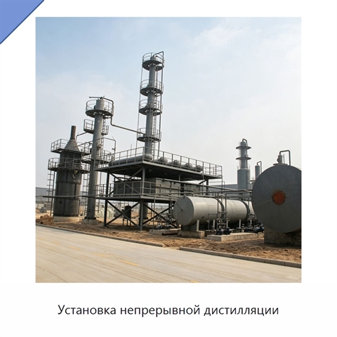 Установка непрерывной дистилляции