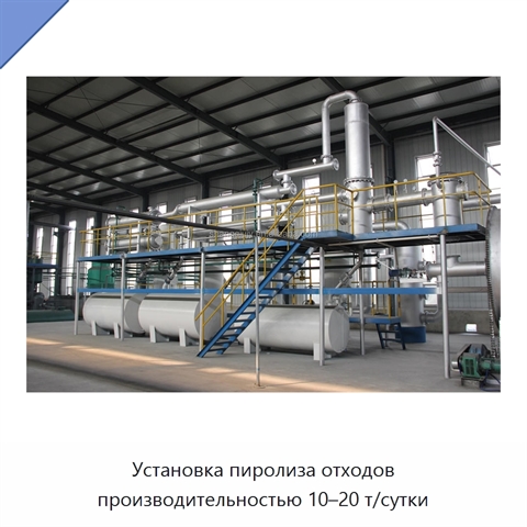 Установка пиролиза отходов производительностью 10–20 т/сутки