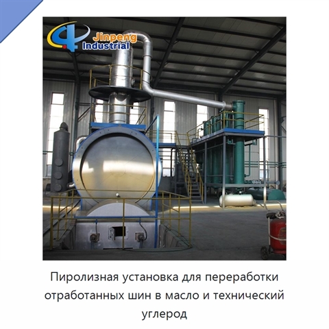Пиролизная установка для переработки отработанных шин в масло и технический углерод