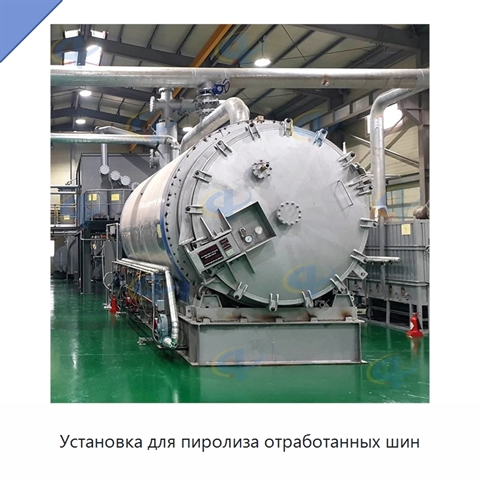 Установка для пиролиза отработанных шин