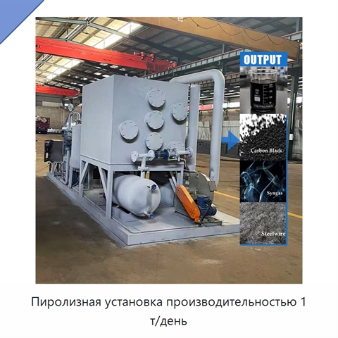 Пиролизная установка производительностью 1 т/день