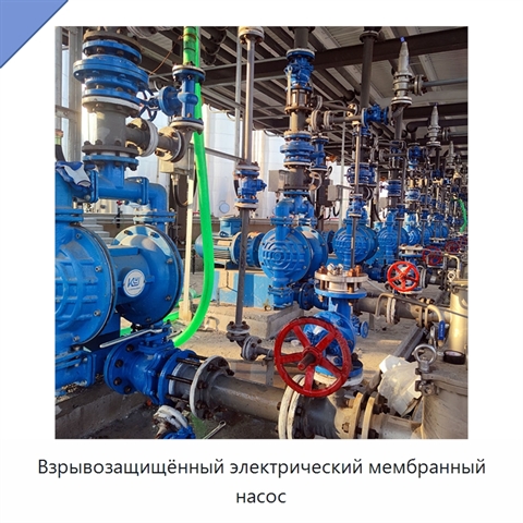 Взрывозащищённый электрический мембранный насос