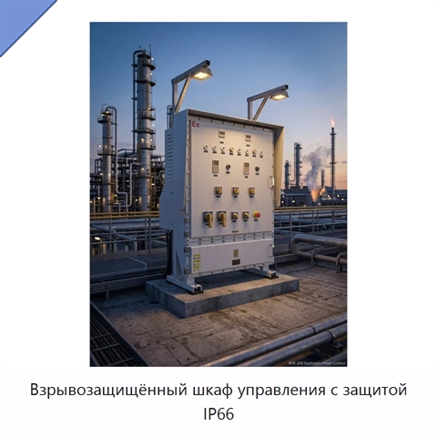 Взрывозащищённый шкаф управления с защитой IP66
