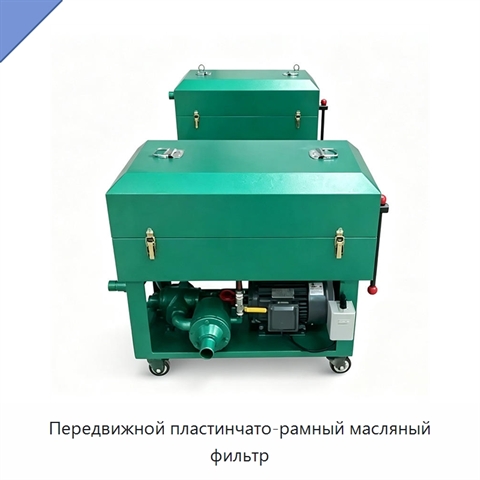 Передвижной пластинчато-рамный масляный фильтр
