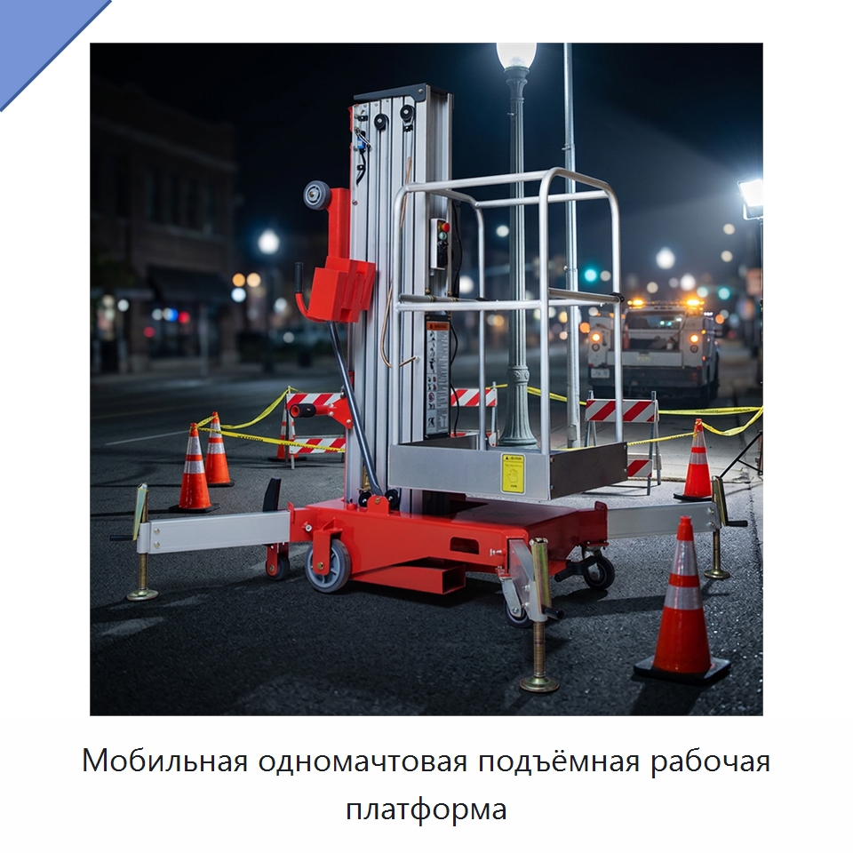Мобильная одномачтовая подъёмная рабочая платформа — Подъемные столы