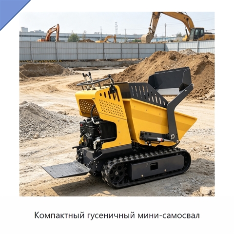 Компактный гусеничный мини-самосвал
